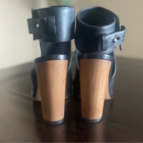 VINCE Addie Leather Open Toe Booties - Picture 5 of 11